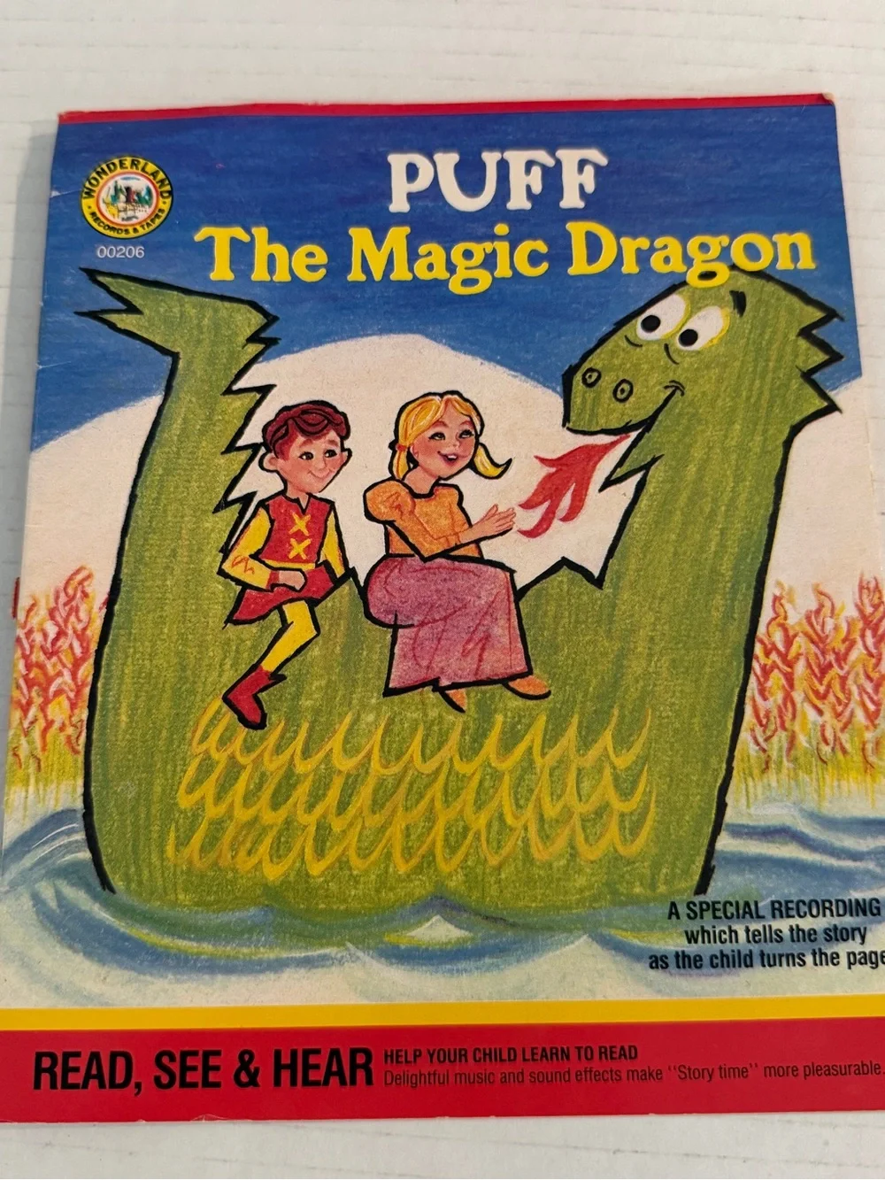 Vintage Puff the Magic Dragon Wonder Book Read Along *No Record or Tape*